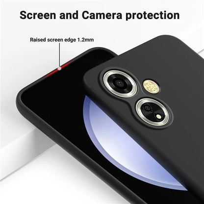 For Oppo A59 5G / A2m 5G Cell Phone Case Soft Lining Liquid Silicone Anti-drop Cover