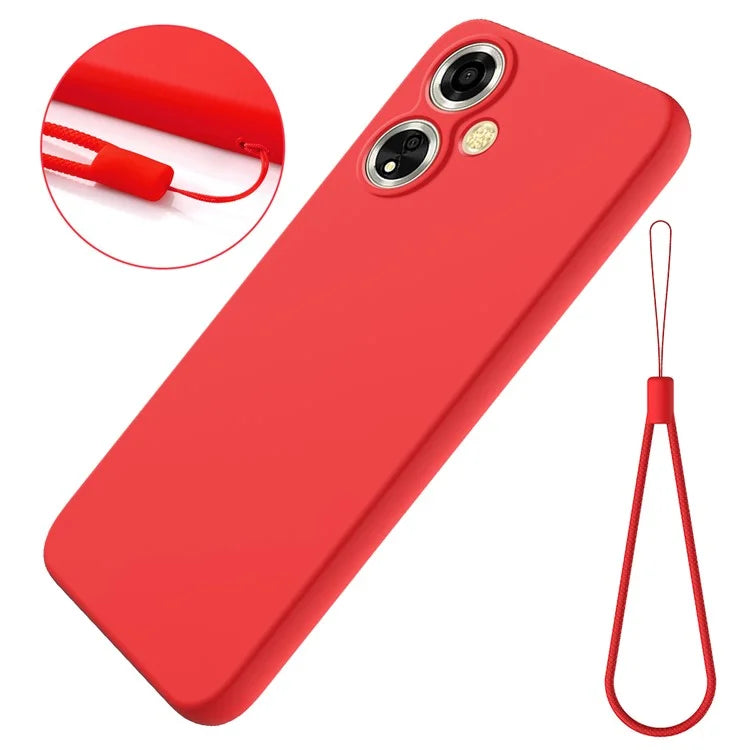 For Oppo A59 5G / A2m 5G Cell Phone Case Soft Lining Liquid Silicone Anti-drop Cover