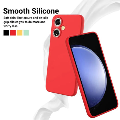 For Oppo A59 5G / A2m 5G Cell Phone Case Soft Lining Liquid Silicone Anti-drop Cover