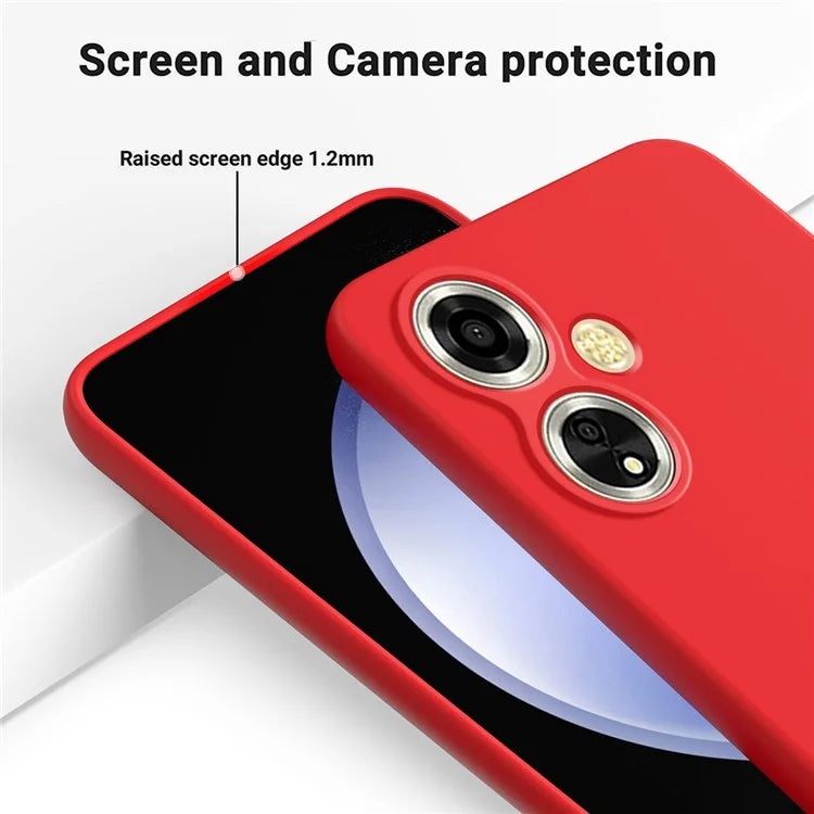 For Oppo A59 5G / A2m 5G Cell Phone Case Soft Lining Liquid Silicone Anti-drop Cover