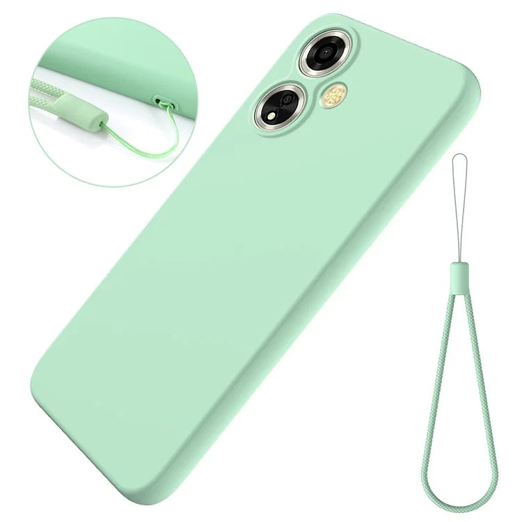 For Oppo A59 5G / A2m 5G Cell Phone Case Soft Lining Liquid Silicone Anti-drop Cover