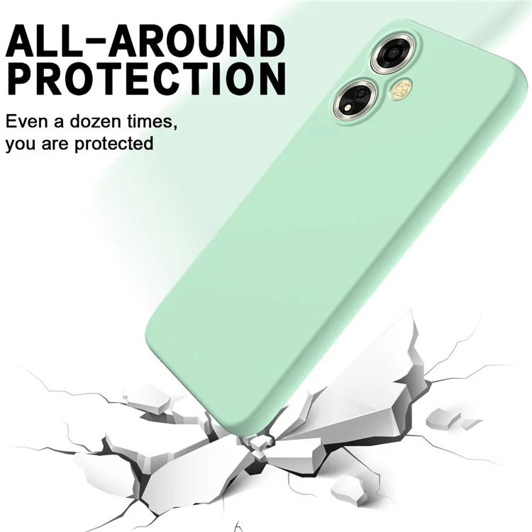 For Oppo A59 5G / A2m 5G Cell Phone Case Soft Lining Liquid Silicone Anti-drop Cover