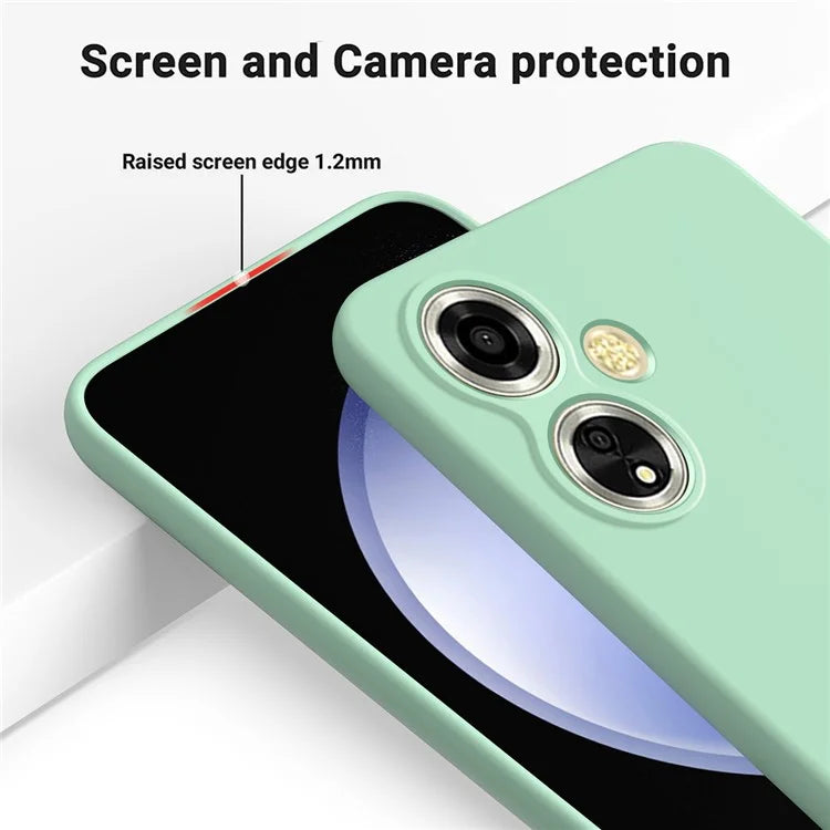 For Oppo A59 5G / A2m 5G Cell Phone Case Soft Lining Liquid Silicone Anti-drop Cover