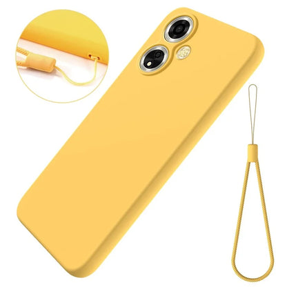 For Oppo A59 5G / A2m 5G Cell Phone Case Soft Lining Liquid Silicone Anti-drop Cover