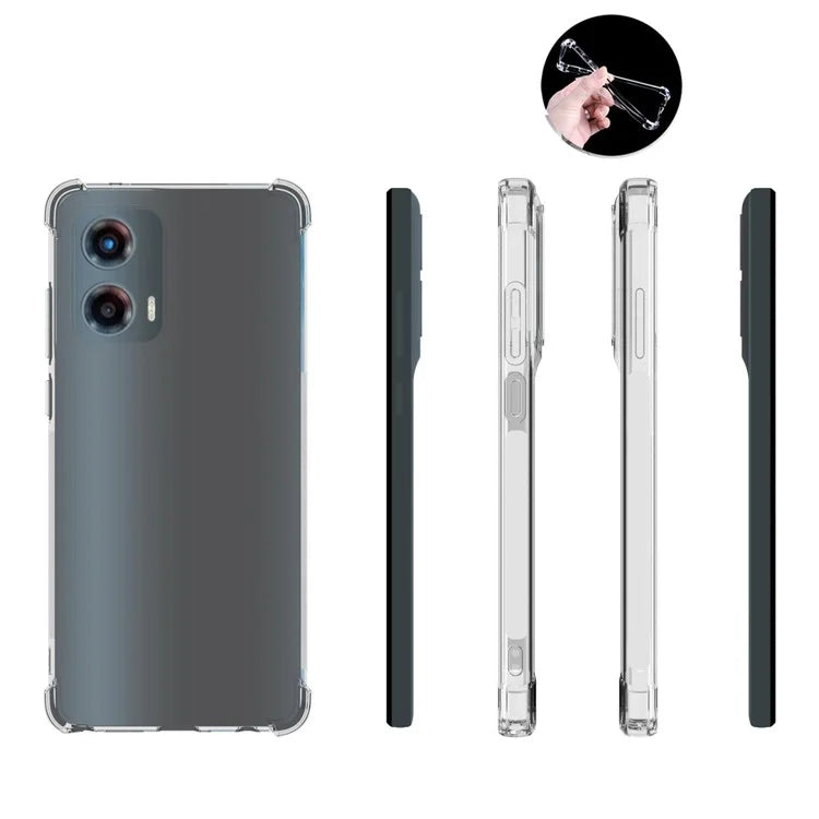 For Motorola Moto G Stylus 5G (2024) Cell Phone Case Transparent Anti-drop Soft TPU Back Cover