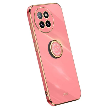 XINLI For Xiaomi Civi 4 Pro 5G / 14 Civi 5G Phone Cover Electroplating Frame Ring Kickstand Anti-Drop TPU Case