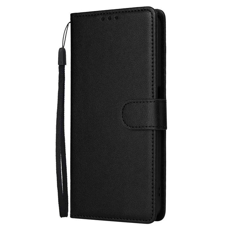 For Oppo A59 5G Leather Case with 3 Card Slots Protective Phone Cover