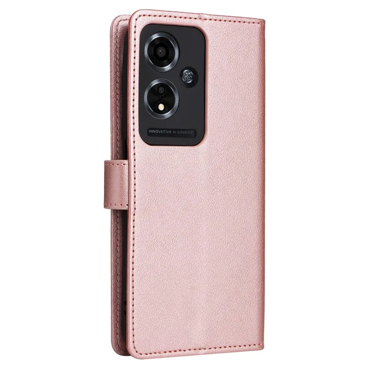 For Oppo A59 5G Leather Case with 3 Card Slots Protective Phone Cover