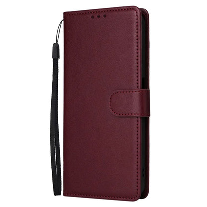 For Oppo A59 5G Leather Case with 3 Card Slots Protective Phone Cover