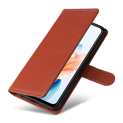 For Oppo A59 5G Leather Case with 3 Card Slots Protective Phone Cover