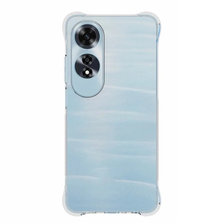 For Oppo A60 4G Case Non-Slip Transparent TPU Protective Phone Cover