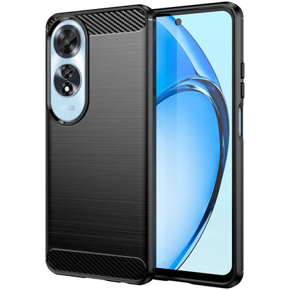 For Oppo A60 4G Case Protective Carbon Fiber Texture TPU Phone Cover