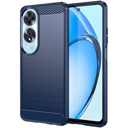 For Oppo A60 4G Case Protective Carbon Fiber Texture TPU Phone Cover