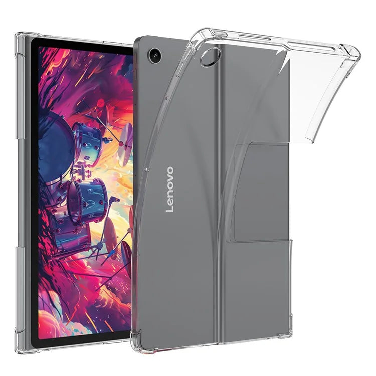 For Lenovo Tab Plus Case Four Corner Shockproof Clear Tablet TPU Cover