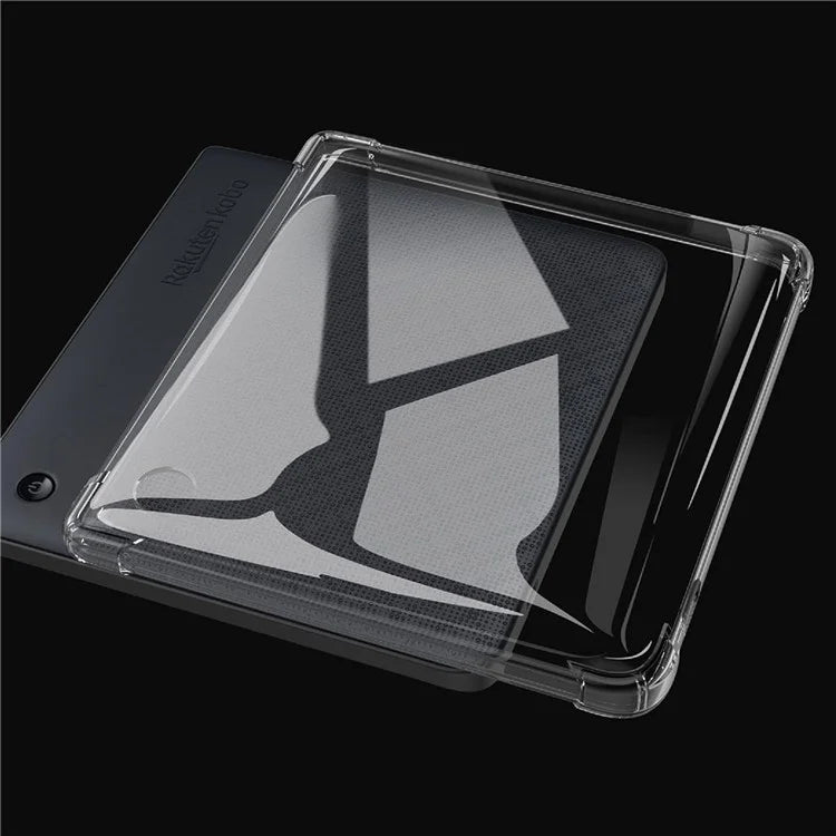 For Kobo Libra Colour Case Four Corner Protection Transparent Tablet TPU Cover