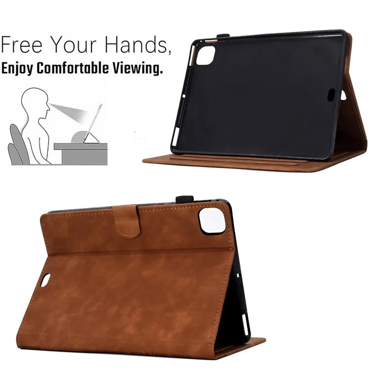 For iPad Air 11 (2024) / Air (2022) / (2020) / iPad Pro 11 (2022) / (2021) / (2020) / (2018) Case Leather Card Slots Tablet Cover