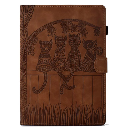 For iPad Air 11 (2024) / Air (2022) / (2020) / iPad Pro 11 (2022) / (2021) / (2020) / (2018) Case Leather Card Slots Tablet Cover