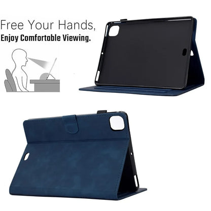 For iPad Air 11 (2024) / Air (2022) / (2020) / iPad Pro 11 (2022) / (2021) / (2020) / (2018) Case Leather Card Slots Tablet Cover