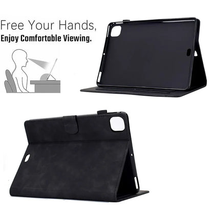 For iPad Air 11 (2024) / Air (2022) / (2020) / iPad Pro 11 (2022) / (2021) / (2020) / (2018) Case Leather Card Slots Tablet Cover