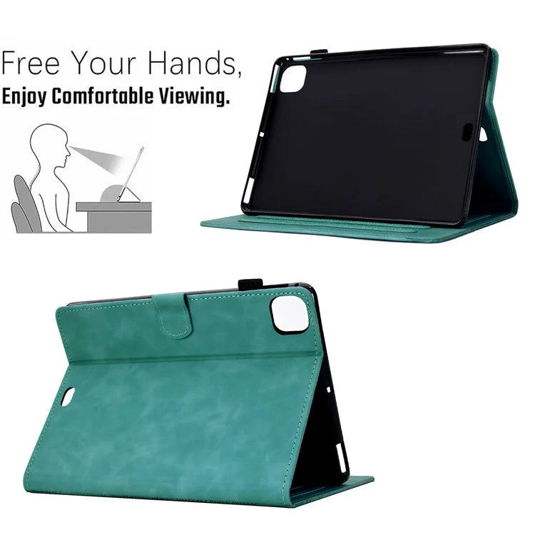 For iPad Air 11 (2024) / Air (2022) / (2020) / iPad Pro 11 (2022) / (2021) / (2020) / (2018) Case Leather Card Slots Tablet Cover