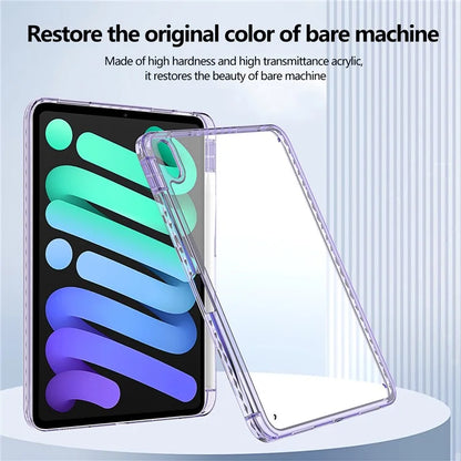 For iPad Air 11 (2024) Case Clear TPU Tablet Protective Cover with Pen Slot