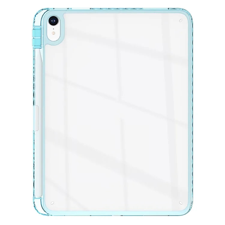 For iPad Air 11 (2024) Case Clear TPU Tablet Protective Cover with Pen Slot