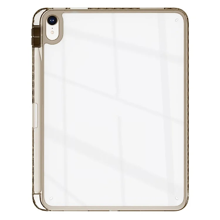 For iPad Air 11 (2024) Case Clear TPU Tablet Protective Cover with Pen Slot