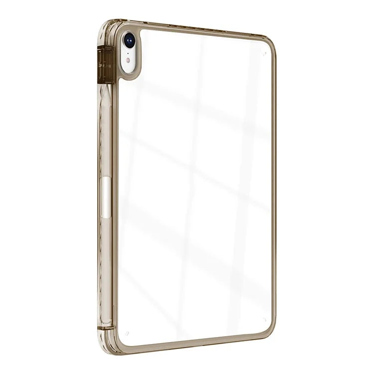 For iPad Air 11 (2024) Case Clear TPU Tablet Protective Cover with Pen Slot