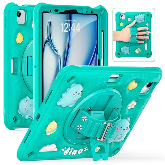 For iPad Air 11 (2024) / Air (2022) / (2020) / iPad Pro 11 (2022) / (2021) / (2020) / (2018) Case Kickstand PC+Silicone+TPU Cover