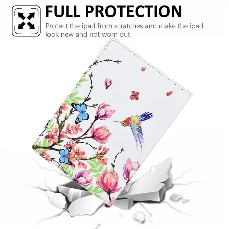 Tablet Case for iPad Air 11 (2024) / iPad Pro 11 (2022) / (2020) / iPad Air (2022) / (2020) Pattern Printing Cover Card Holder