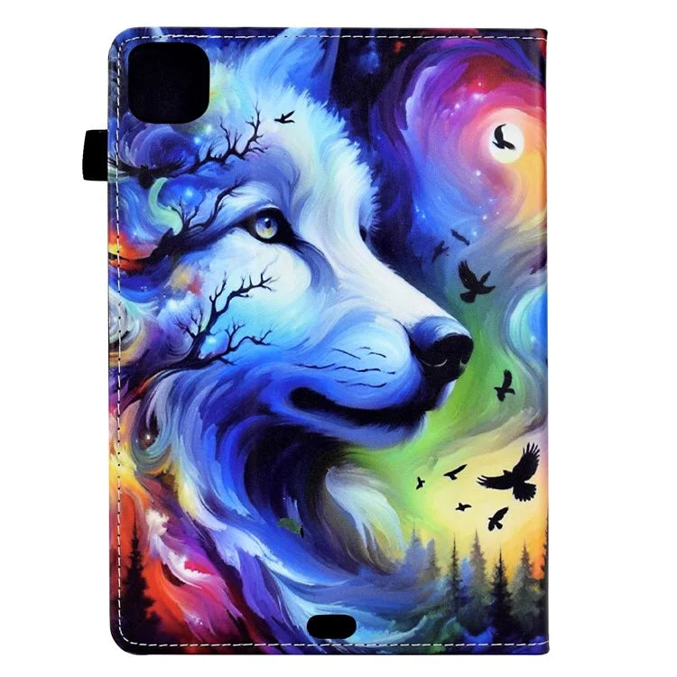 Tablet Case for iPad Air 11 (2024) / iPad Pro 11 (2022) / (2020) / iPad Air (2022) / (2020) Pattern Printing Cover Card Holder