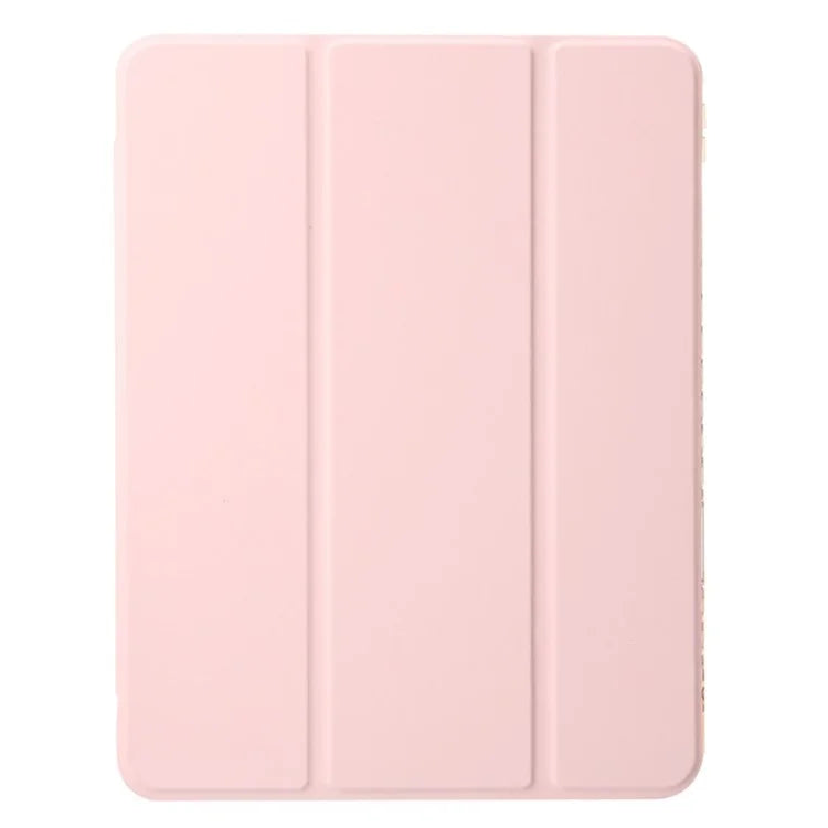 For iPad Air 11 (2024) Case TPU+PU Leather+Arcylic Tablet Cover Tri-Fold Stand Tablet Protector