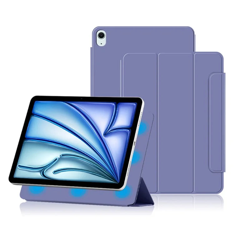 For iPad Air 11 (2024) (M2) Case Magnetic PU Leather Flip Tablet Cover with Stand