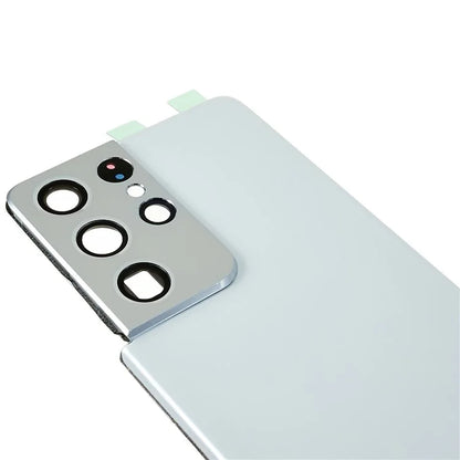 For Samsung Galaxy S21 Ultra 5G Housing Battery Door Back Cover with Camera Ring Cover (without Logo)