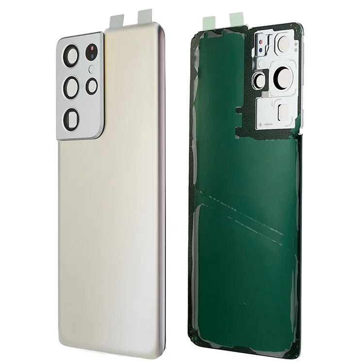 For Samsung Galaxy S21 Ultra 5G Housing Battery Door Back Cover with Camera Ring Cover (without Logo)