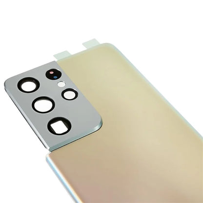 For Samsung Galaxy S21 Ultra 5G Housing Battery Door Back Cover with Camera Ring Cover (without Logo)