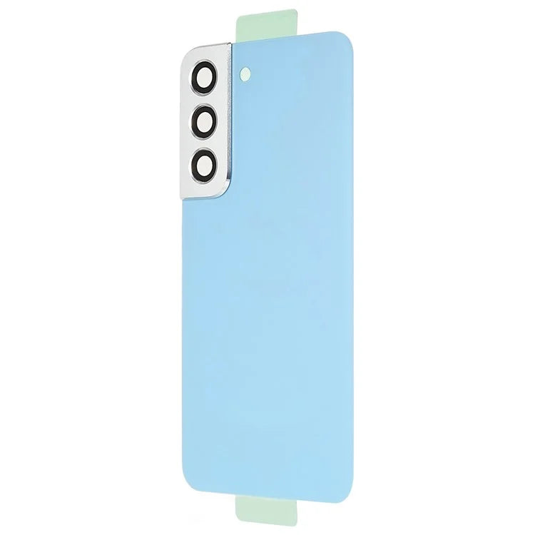 For Samsung Galaxy S22 5G S901 Battery Housing with Adhesive Sticker + Lens Cover Spare Part (without Logo)