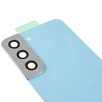 For Samsung Galaxy S22 5G S901 Battery Housing with Adhesive Sticker + Lens Cover Spare Part (without Logo)