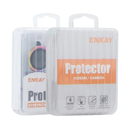 ENKAY HAT PRINCE For iPad Pro 11 (2024) / Pro 13 (2024) Tempered Glass Lens Film Metal Ring Camera Lens Protector