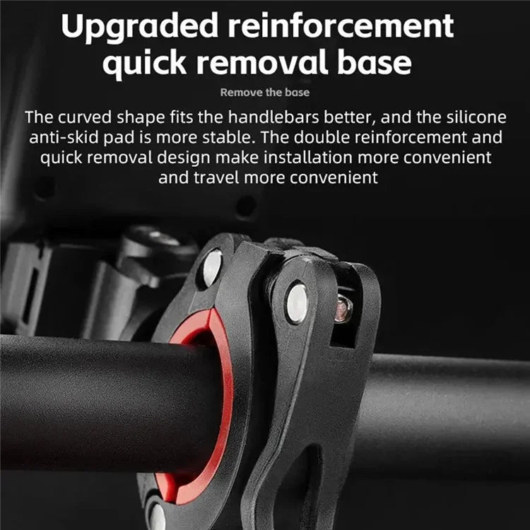 ROCKBROS Bicycle Six-Claw Cell Phone Bracket Quick Release Phone Holder for E-Bike Motorcycle