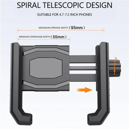 QX-24 Bike Motorcycle Phone Holder Bicycle Handlebar Mount Mobile Phone Bracket