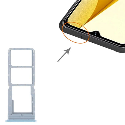 For vivo Y16 4G Dual SIM Card + TF Card Tray Holder Replacement Part (without Logo)