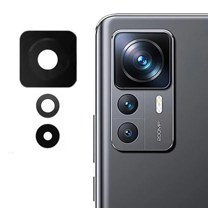 For Xiaomi 12T 5G / 12T Pro 5G 1 Set Rear Back Camera Lens Cover Replacement Part (without Logo)