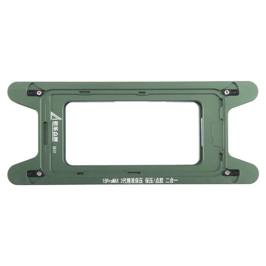 JIEHUAZHONGCHUANG For iPhone 15 Pro Max Magnetic LCD Screen Frame Bezel Pressure Holding Mold Mobile Phone Repair Tool