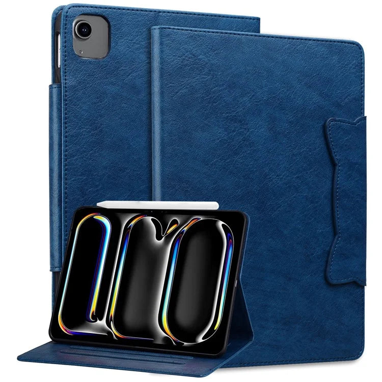 For iPad Air 11 (2024) / iPad Air (2022) (2020) / iPad Pro 11 (2022) / (2020) / (2018) Case PU Leather Tablet Cover Magnetic Clasp