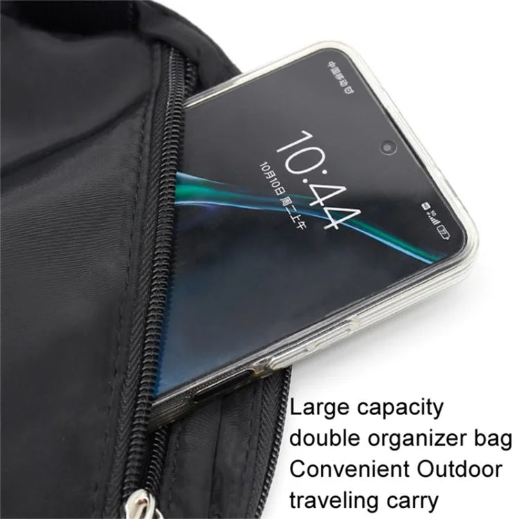 600D Nylon Waterproof Chest Bag Outdoor Sports Running Mobile Phone Storage Bag