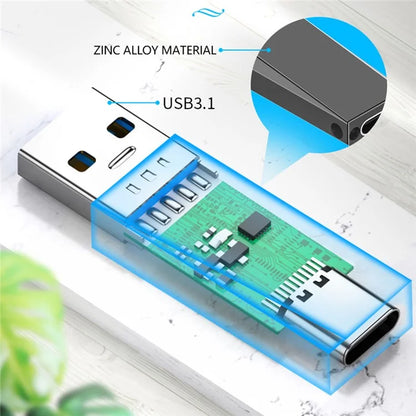 ADS-613 USB Male Adapter to Type-C Female 10Gbps Fast Data Transfer Converter