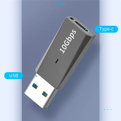 ADS-613 USB Male Adapter to Type-C Female 10Gbps Fast Data Transfer Converter