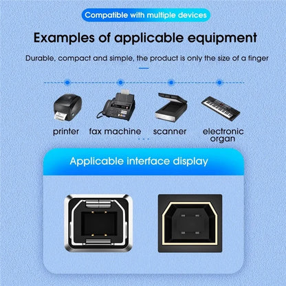 ADS-618 USB-C Female to Printer Male Adapter for Electric Piano, Printer, Scanner