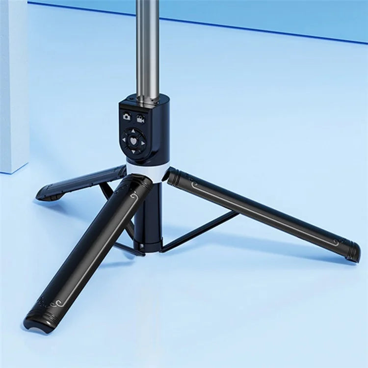 Z14 Pro 140cm Telescopic Tripod Stand with Fill Light Wireless Bluetooth Selfie Stick